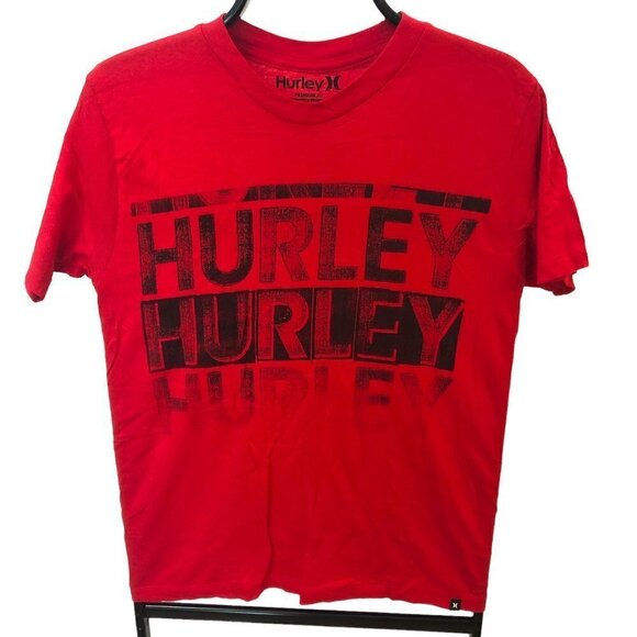 Hurley Other - Hurley Men's Short Sleeve Tee Shirt Red Size Small NEW Unisex NWT Front Logo